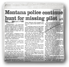 Montana police continue hunt for missing pilot